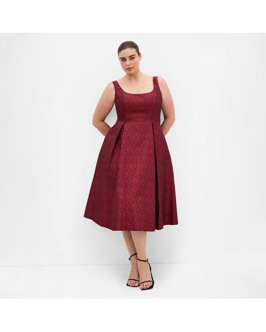 city chic red floral dress City Chic Trendy Plus Sexy Tie Dress Empire 18W