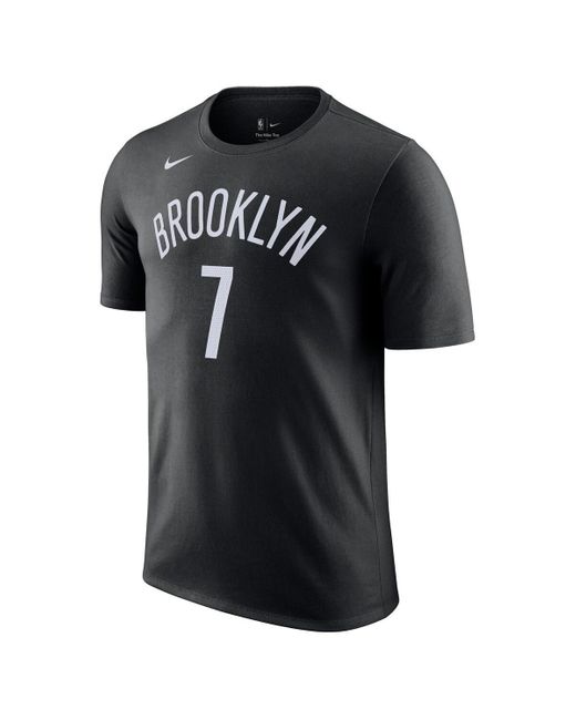 Nike Black Kevin Durant Brooklyn Nets Icon 2022/23 Name And Number T-shirt for men
