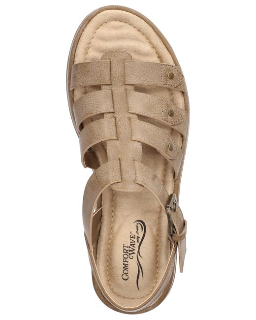 Easy Street Metallic Chirp Gladiator Buckle Sandals
