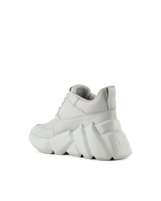 United Nude Gray Space Kick Max Nappa And Sheep Leather Upper Sneakers