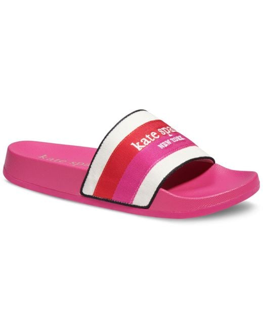 Kate Spade Buttercup Pool Slides in Pink - Lyst