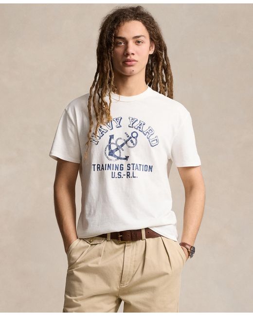 Polo Ralph Lauren Natural Classic-fit Jersey Graphic T-shirt for men