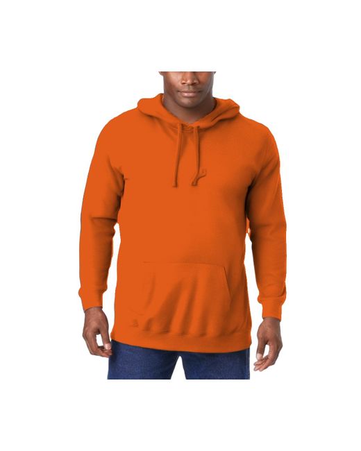 Kingsize Orange Tall Ultra-comfort Fleece Pullover for men