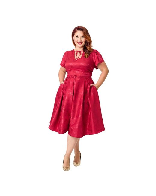 Plus Size Short Red Cocktail Dress Plus Size Glitter Midi Wedding Guest Dress | Short Sleeve & Pleated Plus Size Short Red Cocktail Dress Plus Size Glitter Midi Wedding Guest Dress | Short Sleeve & Pleated