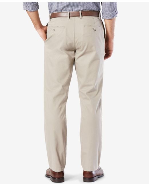 dockers men's slim fit signature khaki lux cotton stretch pants d1