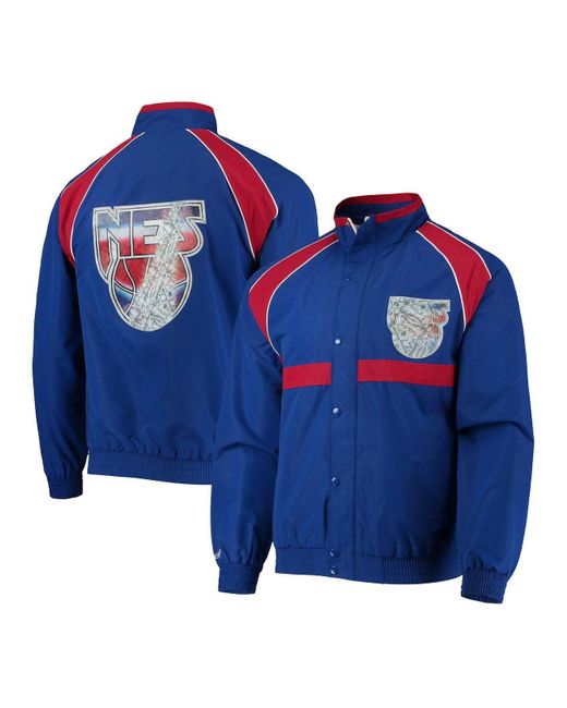Mitchell & Ness New Jersey Nets Blue Hardwood Classics 75th Anniversary