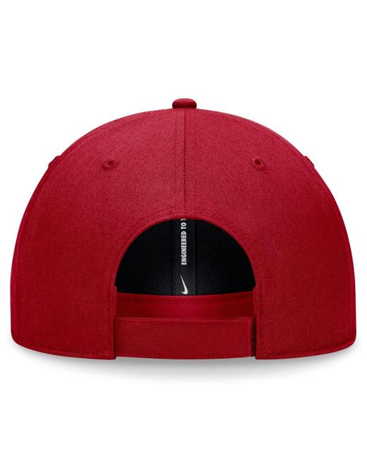 Nike Red Navy Washington Nationals Evergreen Club Performance Adjustable Hat for men