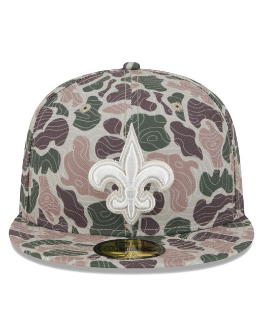 KTZ Metallic New Orleans Saints Geo 59fifty Fitted Hat for men