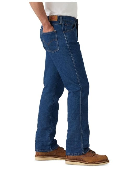 Levi's Blue 537 Regular Fit Western Bootcut Jeans for men
