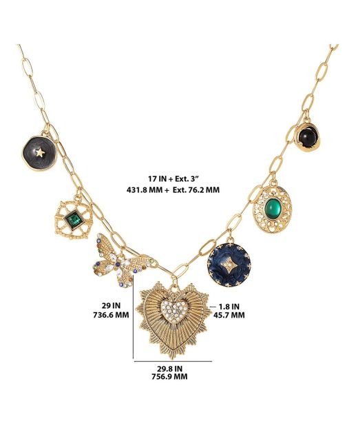 BCBGeneration Metallic Zodiac Charm Necklace