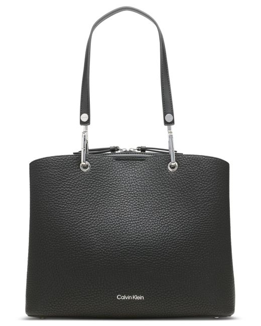 Calvin Klein Black Garnet Triple Compartment Tote