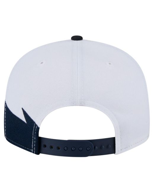 KTZ Blue Navy/white Boston Red Sox jagged 9fifty Snapback Hat for men