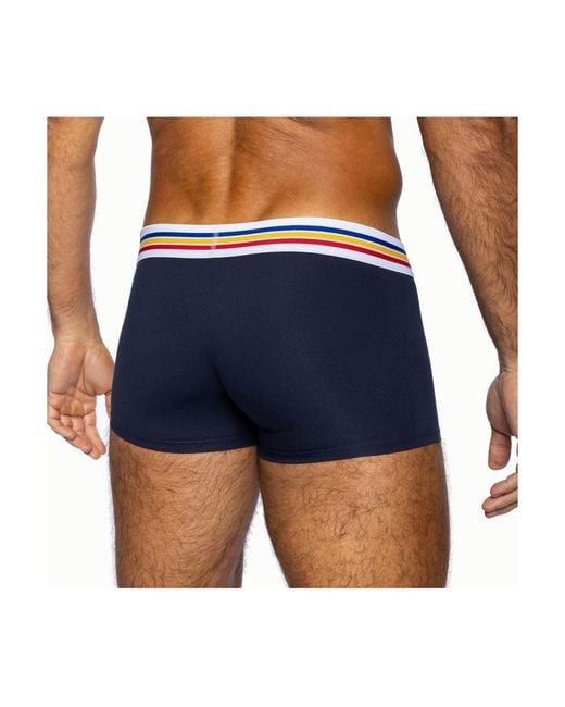 Bike Athletic Blue Stretch Cotton Trunk Underwear for men