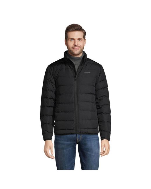 Lands' End Down Puffer Jacket in Black for Men Lyst