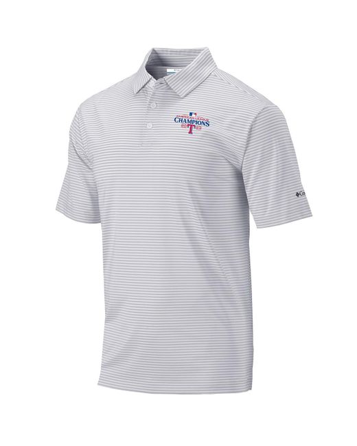 Columbia Texas Rangers 2023 American League Champions Omni-wick Club Invite  Polo Shirt in Gray for Men