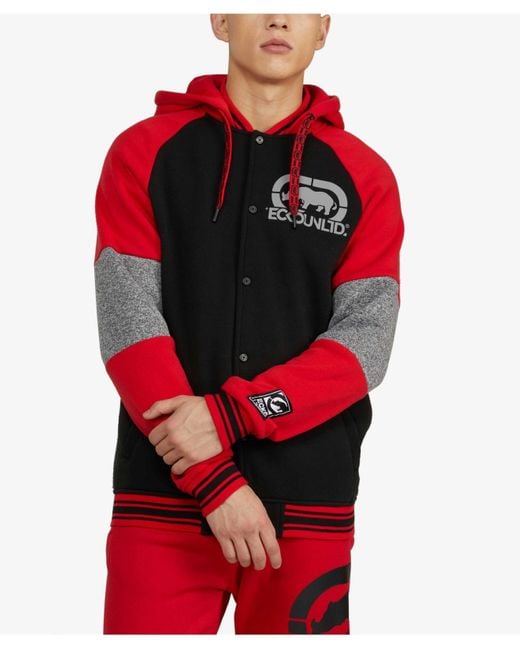 Ecko' Unltd Big And Tall Lumber Sherpa Varsity Jacket in Black for Men Lyst