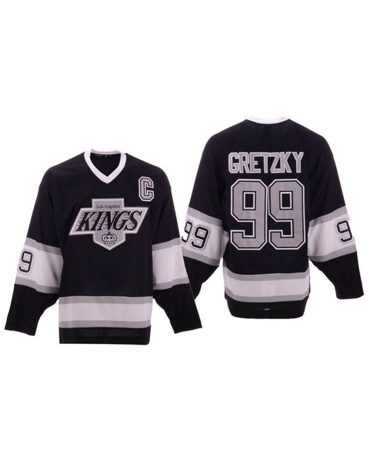 Mitchell & Ness Black Wayne Gretzky Los Angeles Kings Heroes Of Hockey Classic Jersey for men