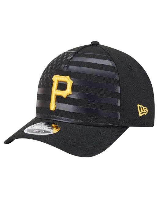 KTZ Blue Pittsburgh Pirates American Flag 9forty M-crown A-frame Adjustable Hat for men