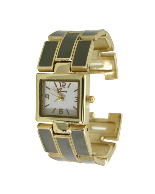 Olivia Pratt Green Gold Details Bangle Bracelet Watch