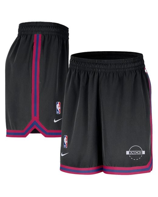 Nike Men's Black New York Knicks Authentic Practice Dna Woven