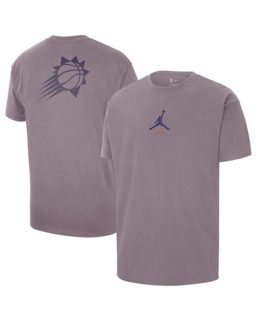 Nike Purple Phoenix Suns Statement Edition Jumpman Flight Heavyweight T-shirt for men