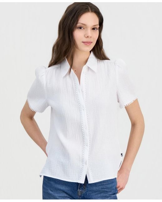 nautica white dress shirt Men's Oxford 101 (Bright White), S this stretch Nautica White Boys 8-20 Short