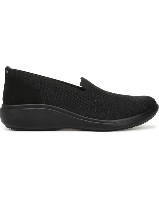LifeStride Black Boulevard Washable Round Toe Slip Ons