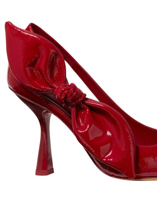 Kate Spade Red Bunnie Suede Slip-on Pumps