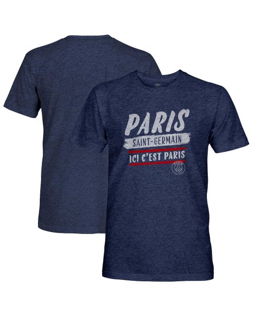 1863fc Blue Paris Saint-germain Signage Tri-blend T-shirt for men