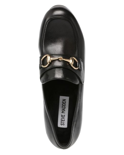 Steve Madden Cinderella Horse bit Platform Loafers in Black Lyst