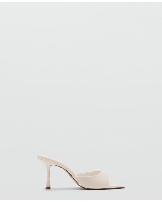 Mango Natural Pointed-heel Sandals