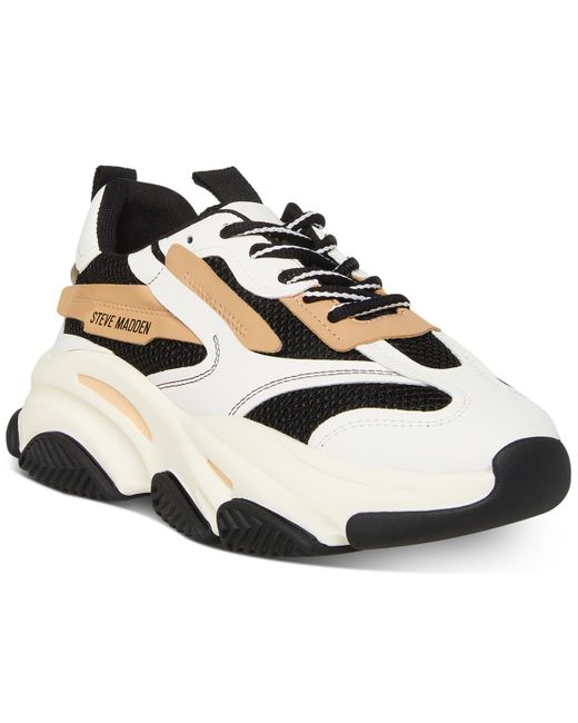 Steve Madden White Possession Chunky Dad Casual And Fashion Sneakers