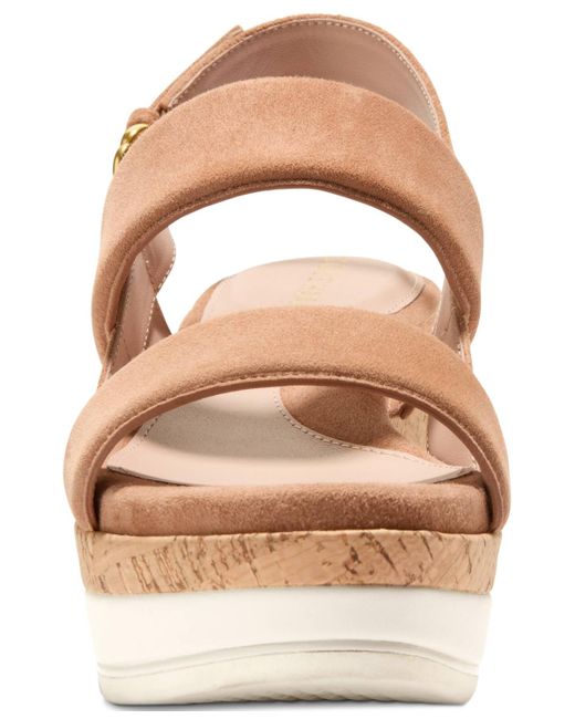 Cole Haan Brown Aislin Wedge Sandals