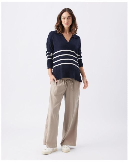 Ripe Maternity Blue Maternity Lori Nursing Knit Sweater