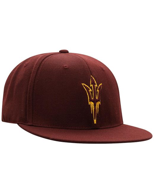 Top Of The World Red Arizona State Sun Devils Team Color Fitted Hat for men