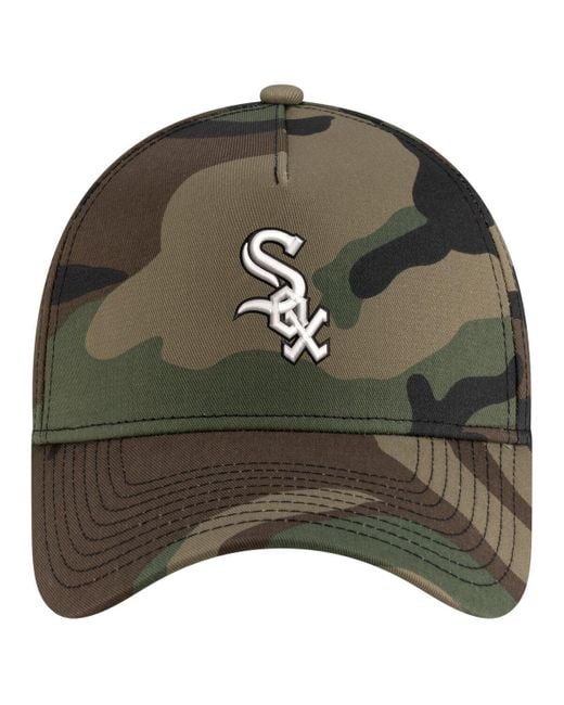 KTZ Green Chicago White Sox Woodland Team Pop 9forty A-frame Adjustable Hat for men