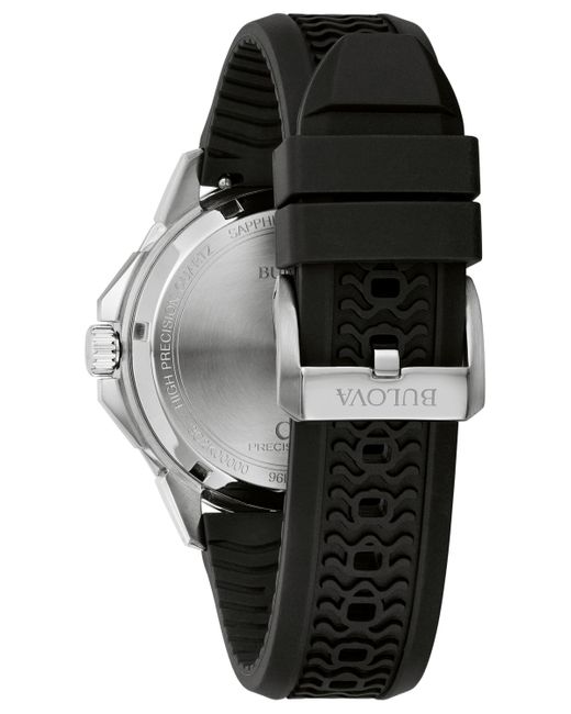 Bulova Metallic Marine Star Silicone Strap Watch 43mm for men