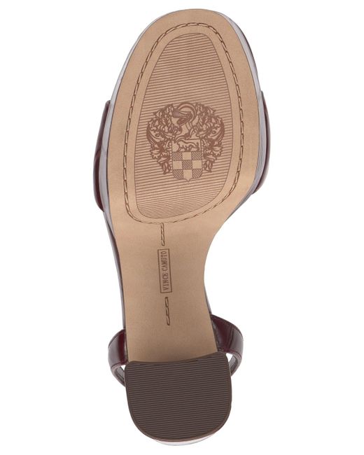 Vince Camuto Brown Pendry Platform Dress Sandals