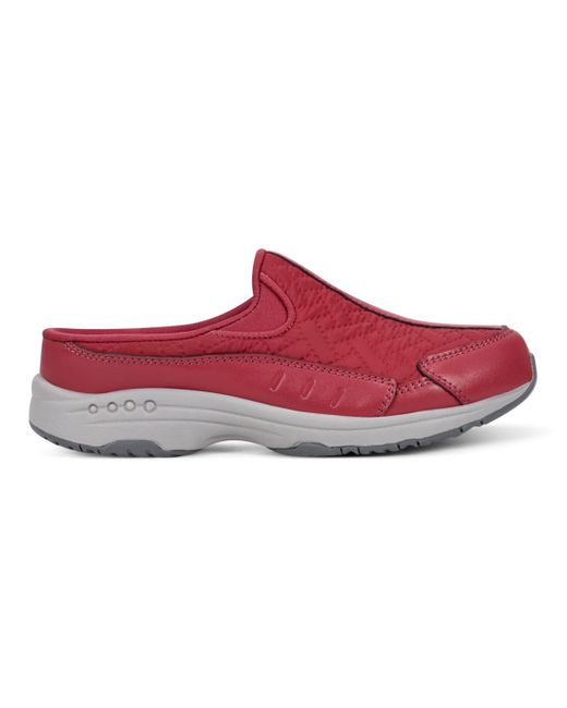 Easy Spirit Red Travel Time Slip-on Walking Mules