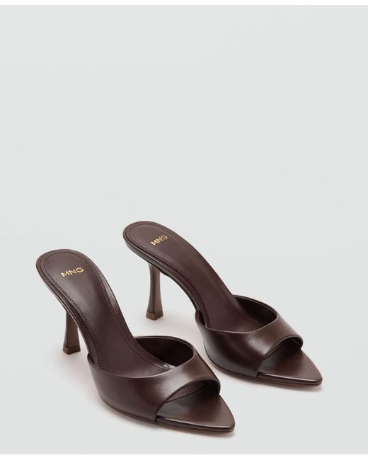 Mango Natural Pointed-heel Sandals