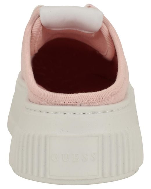 Guess Pink Nudge Platform Mule Sneakers