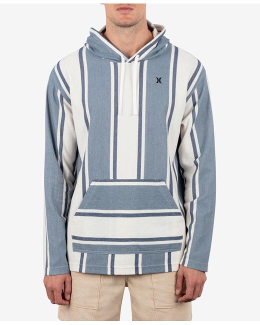 Hurley Blue Og Hooded Poncho Sweatshirt for men