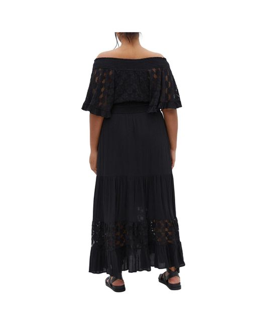 City Chic Black Plus Size Spellbound Dress