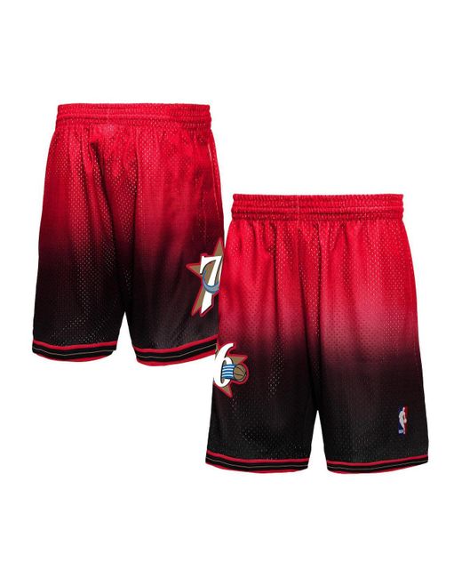 76ers shorts red