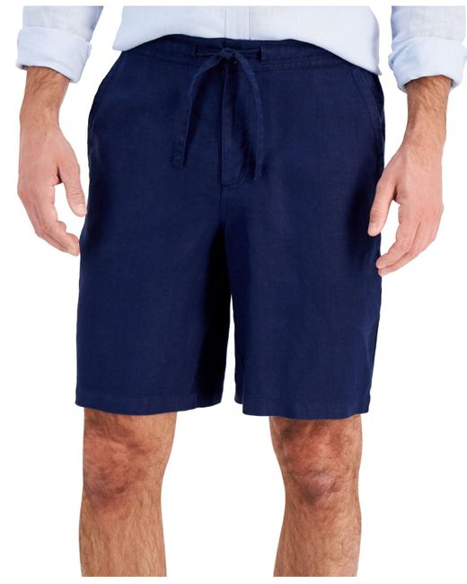 Club Room Linen Drawstring Shorts 