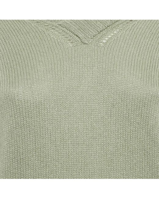 Pre-owned Burberry Prorsum Green Cashmere Knit Sweater