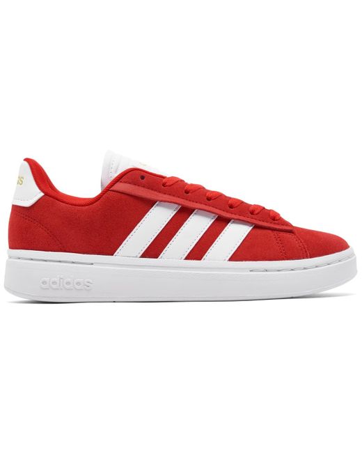 Adidas Red Grand Court Alpha Casual Sneakers From Finish Line
