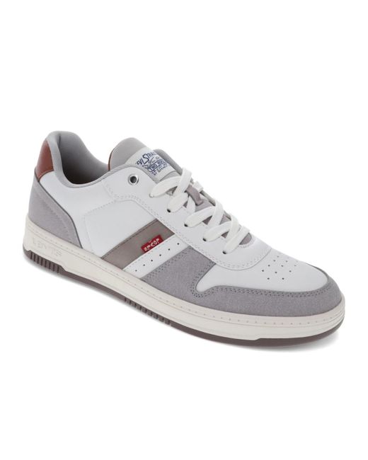 Levi's White Drive Low Top Lace Up Sneakers for men