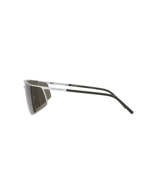 Saint Laurent Metallic Rectangle Sunglasses for men