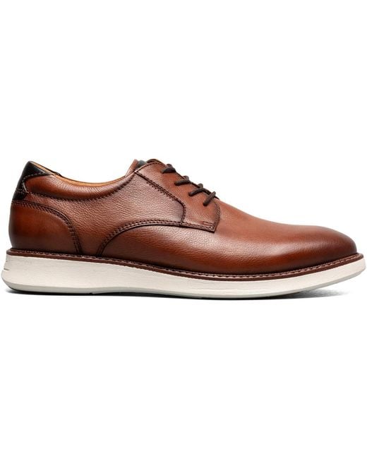 Florsheim Brown Launch Plain Toe Oxford for men